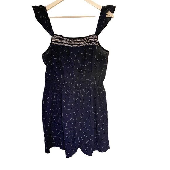 Xhilaration Large Blue Arrow Print Dress – Y2K Vintage Babydoll Tee Vibes - Picture 1 of 7